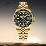 New PD-1662 V5 Men Mechanical Watches Luxury Ceramic Bezel Automatic Watch 100M Waterproof GMT WristWatch for Men