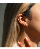 Marquise Cut Moissanite Helix Earrings 925 Sterling Silver Heart Screw Stud Earrings