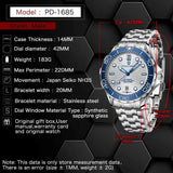 Popular Top Luxury Brand Mechanical Automatic Japan Movement NH35A 20Bar Stainless Steel  Wristwatches for Men