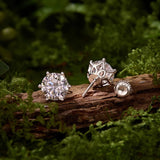 Fabulous 0.5-3CT Moissanite Diamonds Sterling Silver Stud Earrings for Women Men