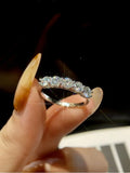 Amazing vvs1 D Colour 1.5CT Moissanite Eternity Rings Luxury Fine Jewellery