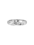 Real 0.03CT Round Moissanite Diamond Rings Fine Jewellery
