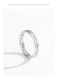 New Hollow Design Dazzling AAAA Lab Created Diamond 925 Sterling Silver Ring