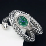 New Quartz Watch - Women Unique Snake Shape Wire Braidedn Bracelet Watches
