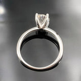 2 Carat Oval VVS1 D Colour 925 Sterling Silver Classic, Simple, Stylish and Shining Moissanite Rings for women