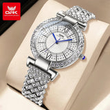 New Arrival Simple Elegant Luminous Zircon Diamonds Inlaid Quartz Watches for Women - Ideal Gifts