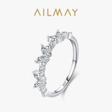 Elegant Butterfly Sterling Silver Shiny AAAA Lab Created Diamond Romantic Ring