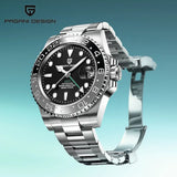 LUXURY DESIGN New PD-1662 V5 Men Mechanical Watches Luxury Ceramic Bezel Automatic 100M Waterproof GMT Watch for Men
