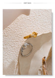 18K Gold Plated Exquisite Stainless Steel AAA Cubic Zirconia Diamonds Stylish Ring