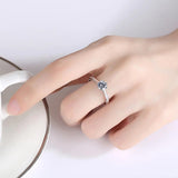 Stunning 1-3CT VVS1 D Colour Moissanite Diamonds Rings for Women Engagement Promise Wedding High Qualiy Jewellery
