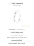 New Design Sterling Silver Trendy Geometric Design AAAA Lab Created Diamond Ring