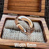 Rose Gold-Color Dome High Polished 2-10MM  Men Women Tungsten Carbide Wedding Rings