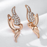 14 Karat Gold Filled New Bird Design High Quality AAA Zircon Diamonds Drop Vintage Earrings For Women