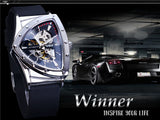 New Arrival Transparent Automatic WatchLuxury Silicone Strap Waterproof Luminous Fashion Mechanical Watches for Men