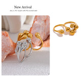 18K Gold Plated Stainless Steel Creative Individualistic Fashionable Ring