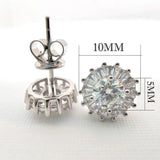 Amazing 0.5CT 5MM D Moissanite Diamonds Earrings Silver Wedding Party Birthday Gift Fine Jewellery - The Jewellery Supermarket