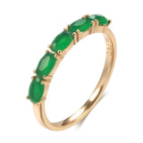 Lovely Opal Green 14K Goled Filled AAA Zircon Crystals Luxury Design Ring