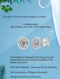 GRA Certified D Colour 0.5-1 Carat Moissanite Diamonds Earrings for Women - Sterling Silver Fashion Premium Jewellery - The Jewellery Supermarket