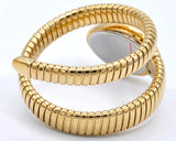 High Quality Gold Diamond Set Snake Shaped Dress Watch Bangle Unique Brand Watch
