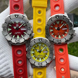 Monster 200M Waterproof NH36 Day Function Sapphire Glass Automatic Movement Steel Bezel SD1984 Steel Bracelet Watch