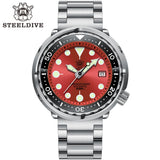 Automatic Dive Stainless Steel 300m Water Resistant Ceramic Bezel Sport Tuna Watch