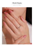 Sweet Heart shaped Sterling Silver Dazzling AAAA Lab Created Diamond Rings