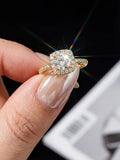 Classic 0.5-1CT VVS1 D Colour Moissanite Diamond Engagement Ring