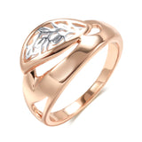 New Vintage Luxury Filled Rose Gold of 14-Karat Purity Hollow Pattern Romantic Rings - Trendy Fine Jewellery