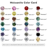 Classic Luxury 2 Carat Moissanite Ring For Women 925 Sterling Silver Ring With Certificate Engagement Gift In Multiple Colors