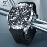 New Fashion Luxurious Brand Rubber Strap Casual Men Mechanical Waterproof Men Automatic Watches - The Jewellery Supermarket