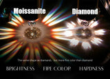 Luxury 3 Stone Round Cut D Colour 4CT Moissanite Diamonds Rings Sterling Silver 18KGP Engagement Wedding Jewellery