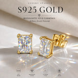 Our Choice 3EX Cut 0.5-2ct Moissanite Diamond D Colour VVS1 Stud Earrings