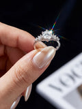 Marvelous 1CT VVS1 D Colour Moissanite Diamond Engagement Ring Fine Jewellery