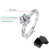 VVS1 D Colour 1-3 Carat Solitaire Moissanite Diamond Engagement 925 Silver Ring