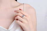 Super 18KGP Sterling Silver Moissanite Diamonds Rings for Women,  European and American Fashion style Fine Jewellery