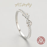 Selection of Stackable Shiny AAAA Lab Created Diamonds Fashion 925 Silver Rings