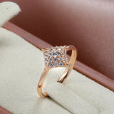 Unique 14K Gold Filled  AAA Zircon Diamonds Fashion Women Fine Jewellery Ring