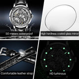 High Quality Luxury Top Brand Automatic Mechanical Fashion Trend Design Original Waterproof Mens Watch