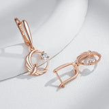 AAA Lab Created Zircon Diamonds Birdie 14K Gold Filled Long Drop Earrings