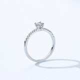 Simple Dazzling  AAAA Lab Created Diamond925  Sterling Silver Ring Fine Jewellery