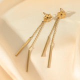 New Arrival 316L Stainless Steel Gold Colour Flower Pendant Necklace Earrings For Women - Fashion Jewellery Set - The Jewellery Supermarket