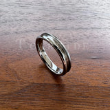 Grooves Domed Polished Finish 4/6/8mm Tungsten Wedding Engagement Rings