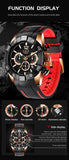 Famous Brand Sport Quartz Chronograph Military Style Luminous Date Mens Watches - Ideal Present - The Jewellery Supermarket