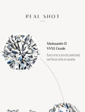 New Arrival D Colour VVS1 3.0 Carat Moissanite Diamonds Stud Earrings for Women - Sterling Silver Fine Jewellery - The Jewellery Supermarket