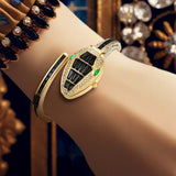 Fashionable Snake Design Style, Elegant and Unique High-End Women's Quartz Watches with Niche and Atmospheric Design