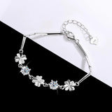 Lovely D Colour Real Moissanite Diamond Bracelet for Women -  Birthday Wedding Party Christmas Lucky Fine Jewellery