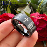 Laser Engraved Pipe Cut Brushed Finish 6MM 8MM Tungsten Wedding Men Women Rings