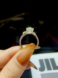 Sparkling 1 Carat VVS1 D Colour Moissanite Diamond Princess Star Ring