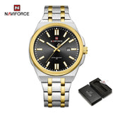 New Arrival Brand Luxury Waterproof Stainless Steel Business Quartz Sport Luminous Date Clock Men Wristwatches