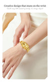 Luxury Brand Gold Plated Stainless Steel Waterproof Automatic Date Women's Watches - Elegant Bracelet Set Ideal Gift